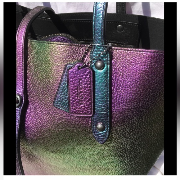 Coach Hologram Oil Slick Iridescent Mermaid Market Tote - 2015 1st release - Picture 3 of 8